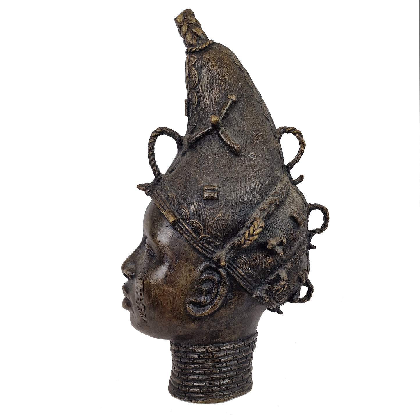 Benin Female Bronze Head Replica