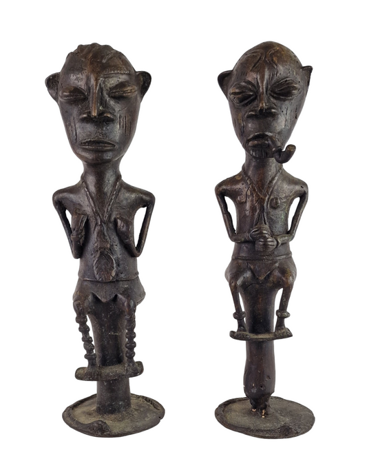 Bronze Figure Pair